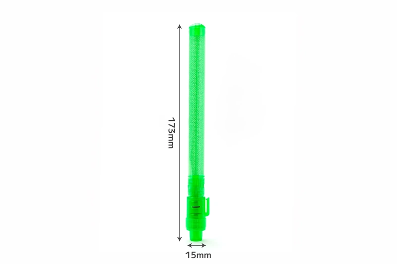 オリジナルミニペンライトのサイズ図(全長約173mm・幅約15mm)